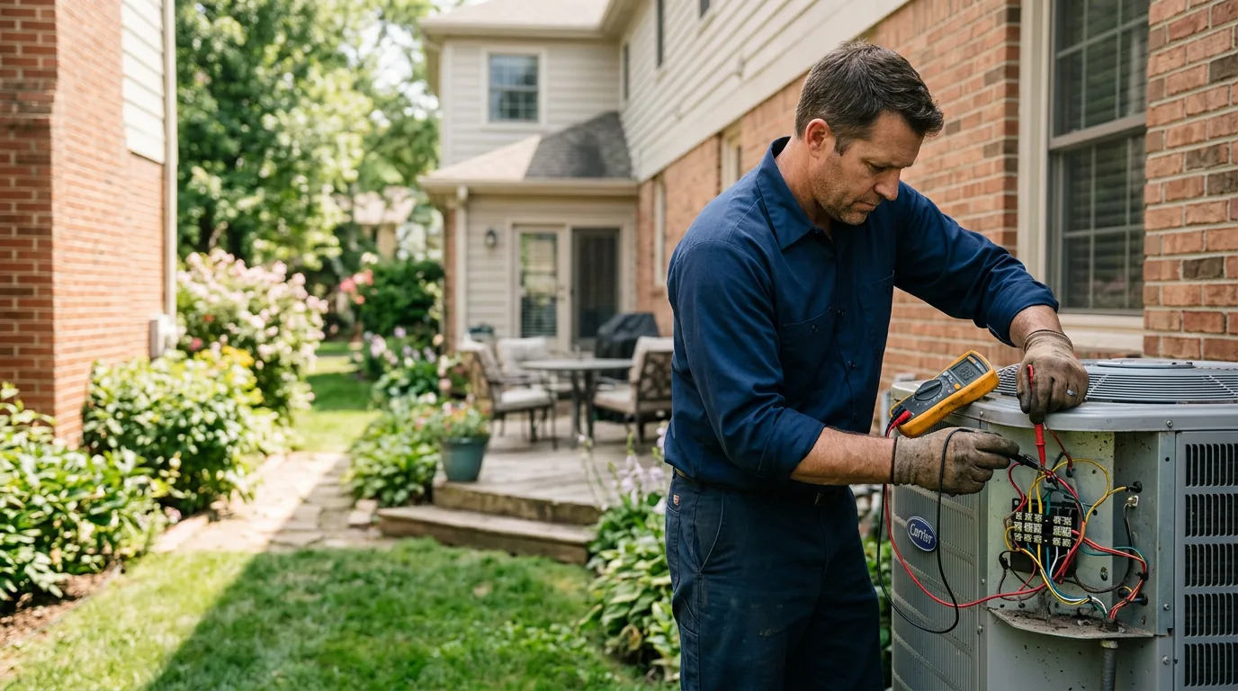 HVAC technician working near Mccutchenville, OH